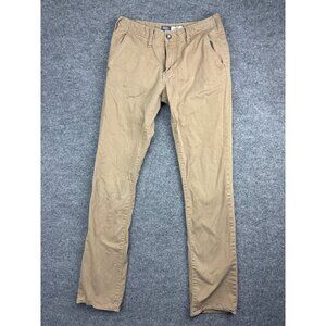 BKE Buckle Jake Jeans Men's 31L Brown Denim Chino Pants Slim Straight